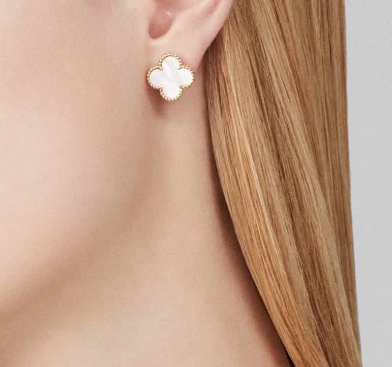 Trebol 4 Hojas | Oro V 18K & Nácar 0.9cm