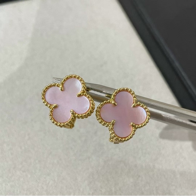 Trebol 4 Hojas | Oro V 18K & Nácar 0.9cm