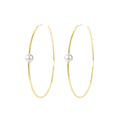 Murmur earrings large round earrings with pearls and 925 silver, elegant and sophisticated jewelry for women, luxury gift