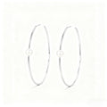 Murmur round silver earrings with pearls, simple and unique design - elegant jewelry for women, modern accessory