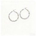 Murmur round earrings made of 925 silver ¨C modern INS design, elegant and versatile