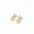 Murmur Vintage Earrings with Natural Pearls in 925 Silver, Elegant Mermaid Design, Includes Velvet Pouch ¨C Silver Jewelry for Women, Refined and Distinguished Gift