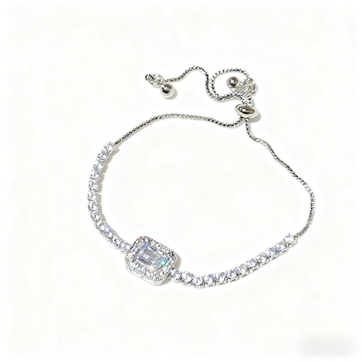 Murmur bracelet with cubic zirconia crystals and crystals - elegant jewelry for women, refined gift