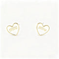 Murmur heart-shaped earrings made of 925 silver plated with platinum ¨C elegant and modern jewelry for women, refined and sophisticated accessory